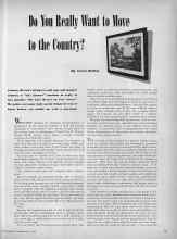 Better Homes & Gardens May 1945 Magazine Article: Do Yon Really Want to Move to the Country?