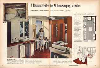 Better Homes & Gardens May 1945 Magazine Article: A Pleasant Center for 20 Housekeeping Activities