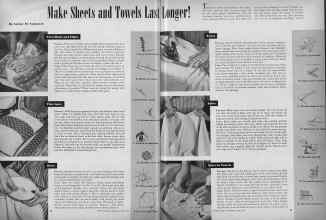 Better Homes & Gardens May 1945 Magazine Article: Make Sheets and Towels Last Longer!