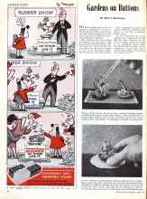 Better Homes & Gardens June 1945 Magazine Article: Gardens on Buttons