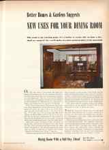 Better Homes & Gardens June 1945 Magazine Article: NEW USES FOR YOUR DINING ROOM