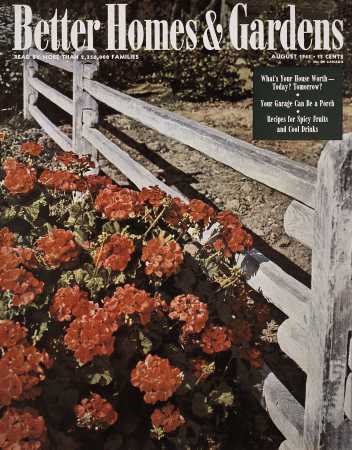 Better Homes & Gardens August 1945 Magazine Cover