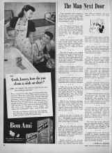 Better Homes & Gardens August 1945 Magazine Article: The Man Next Door