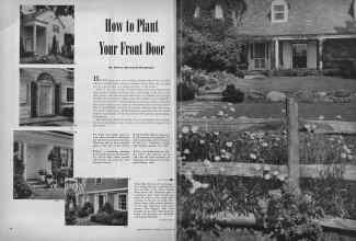 Better Homes & Gardens August 1945 Magazine Article: How to Plant Your Front Door