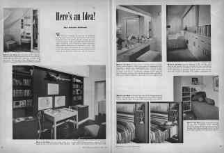 Better Homes & Gardens August 1945 Magazine Article: Here's an Idea!