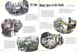 Better Homes & Gardens August 1945 Magazine Article: Fit Your Dining Space to the Family