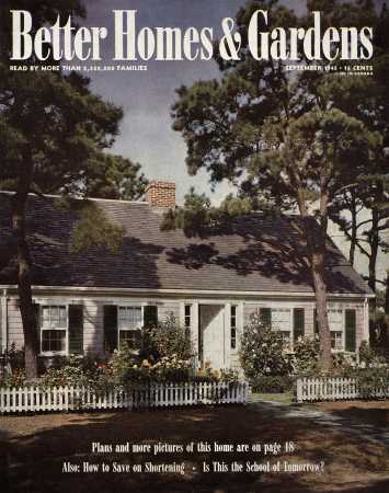 Better Homes & Gardens September 1945 Magazine Cover