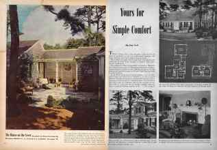 Better Homes & Gardens September 1945 Magazine Article: Yours for Simple Comfort