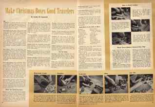 Better Homes & Gardens September 1945 Magazine Article: Make Christmas Boxes Good Travelers