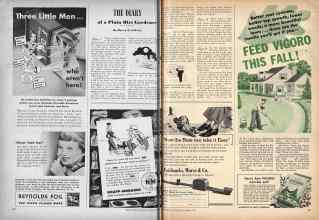 Better Homes & Gardens September 1945 Magazine Article: THE DIARY