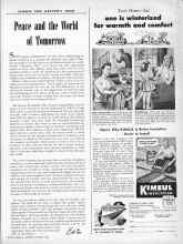 Better Homes & Gardens October 1945 Magazine Article: Peace and the World of Tomorrow
