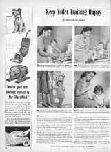 Better Homes & Gardens October 1945 Magazine Article: Keep Toilet Training Happy