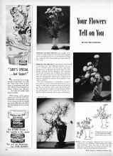 Better Homes & Gardens October 1945 Magazine Article: Your Flowers Tell on You