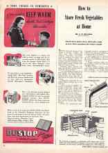 Better Homes & Gardens October 1945 Magazine Article: How to Store Fresh Vegetables at Home