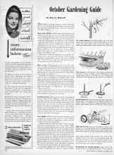 Better Homes & Gardens October 1945 Magazine Article: October Gardening Guide