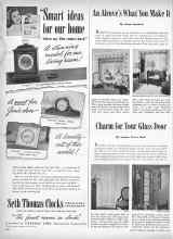 Better Homes & Gardens October 1945 Magazine Article: Charm for Your Glass Door