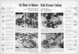 Better Homes & Gardens October 1945 Magazine Article: Cut Hours to Minutes With Pressure Cooking