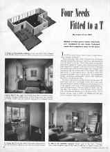 Better Homes & Gardens November 1945 Magazine Article: Four Needs Fitted to a T