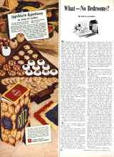 Better Homes & Gardens November 1945 Magazine Article: What--No Bedrooms?