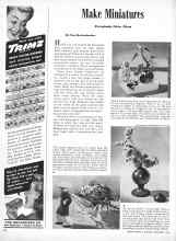 Better Homes & Gardens November 1945 Magazine Article: Make Miniatures