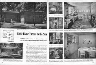 Better Homes & Gardens November 1945 Magazine Article: Little House Turned to the Sun