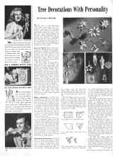 Better Homes & Gardens December 1945 Magazine Article: Tree Decorations With Personality