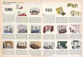 Better Homes & Gardens December 1945 Magazine Article: ABC's of Decorating