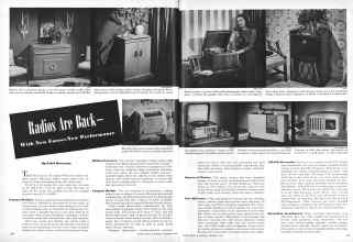 Better Homes & Gardens December 1945 Magazine Article: Radios Are Back