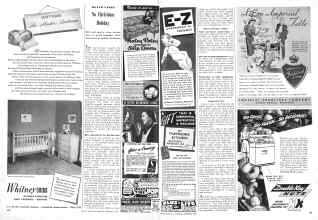 Better Homes & Gardens December 1945 Magazine Article: DEATH TAKES No Christmas Holiday