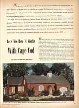 Better Homes & Gardens January 1946 Magazine Article: Let's See How It Works With Cape Cod