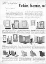 Better Homes & Gardens January 1946 Magazine Article: Curtains, Draperies, and
