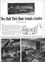 Better Homes & Gardens January 1946 Magazine Article: They Built Their Home Around a Garden