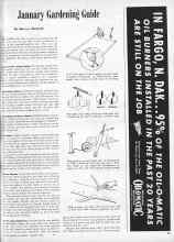 Better Homes & Gardens January 1946 Magazine Article: January Gardening Guide
