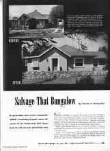 Better Homes & Gardens February 1946 Magazine Article: Salvage That Bungalow