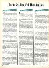 Better Homes & Gardens February 1946 Magazine Article: How to Get Along With Those You Love
