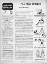 Better Homes & Gardens February 1946 Magazine Article: What About Obedience?