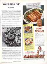 Better Homes & Gardens February 1946 Magazine Article: Serve It With a Flair