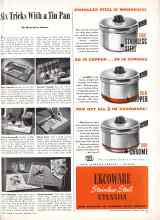 Better Homes & Gardens February 1946 Magazine Article: Six Tricks With a Tin Pan
