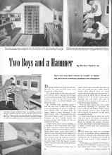 Better Homes & Gardens February 1946 Magazine Article: Two Boys and a Hammer
