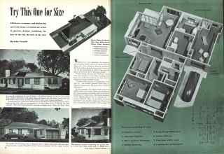 Better Homes & Gardens February 1946 Magazine Article: Try This One for Size
