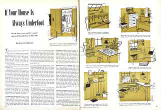 Better Homes & Gardens February 1946 Magazine Article: If Your House Is Always Underfoot