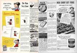 Better Homes & Gardens February 1946 Magazine Article: The Man Next Door