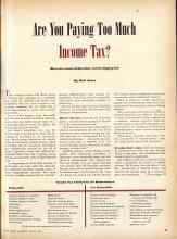 Better Homes & Gardens March 1946 Magazine Article: Are You Paying Too Much Income Tax?