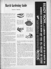 Better Homes & Gardens March 1946 Magazine Article: March Gardening Guide