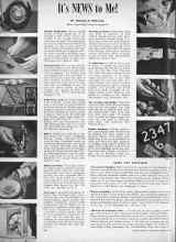 Better Homes & Gardens March 1946 Magazine Article: It's NEWS to Me!