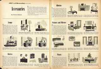 Better Homes & Gardens March 1946 Magazine Article: ABC's of Decorating Accessories