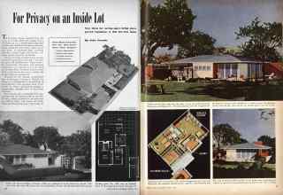 Better Homes & Gardens March 1946 Magazine Article: For Privacy on an Inside Lot