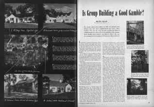 Better Homes & Gardens March 1946 Magazine Article: Is Group Building a Good Gamble?