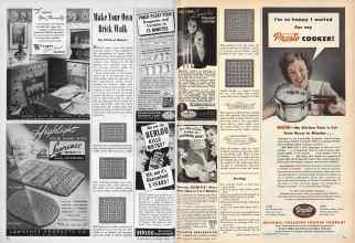Better Homes & Gardens March 1946 Magazine Article: Make Your Own Brick Walk