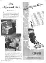 Better Homes & Gardens April 1946 Magazine Article: News! In Upholstered Chairs
